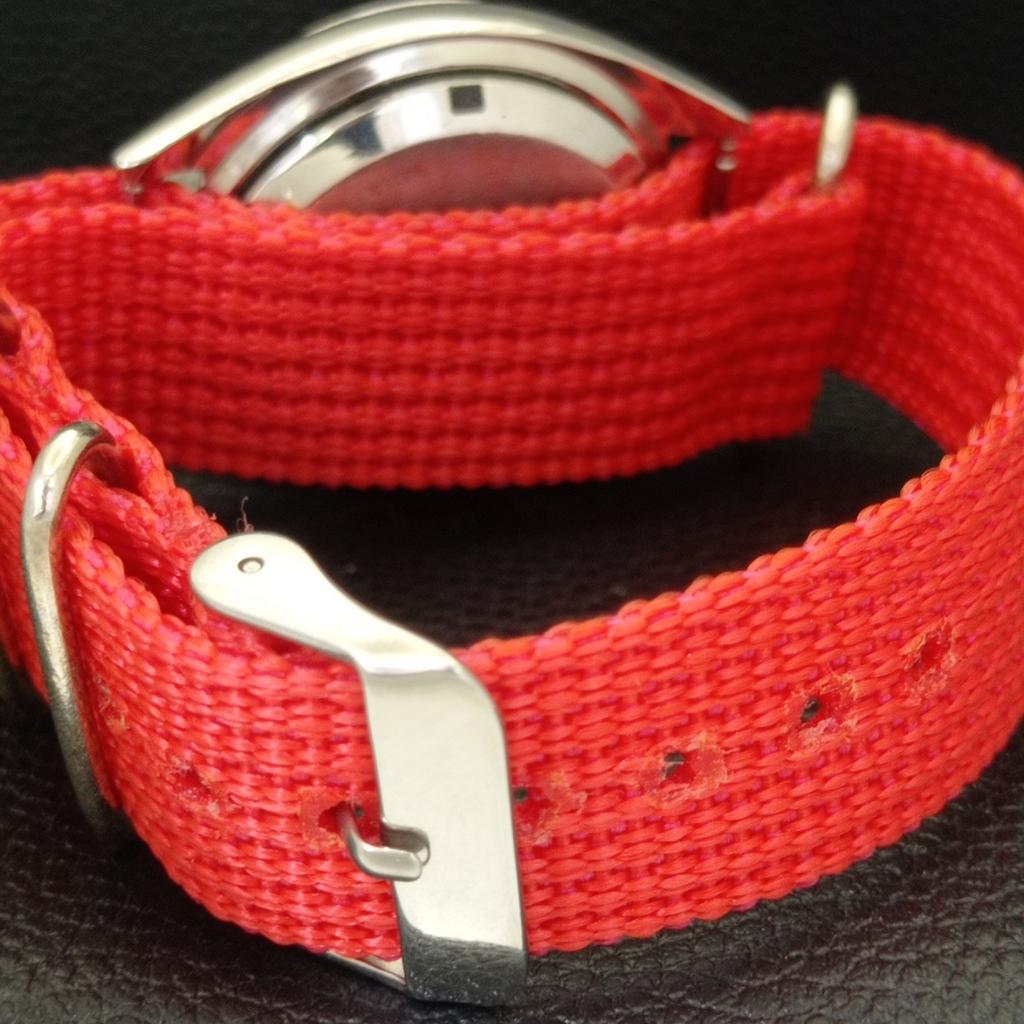 Б/У винтажные мужские часы SEIKO 5 AUTOMATIC 7009A из Японии с красным циферблатом a435029-2 R122-a435029