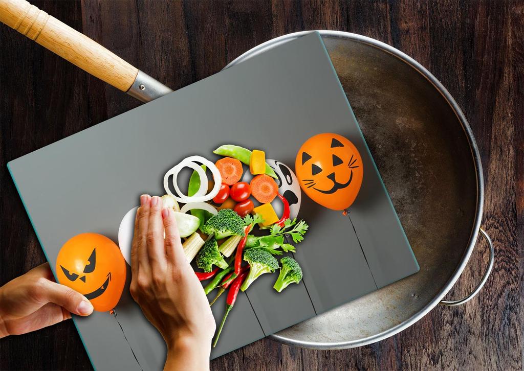 GLASS CUTTING BOARD 52x40 BALLOONS
