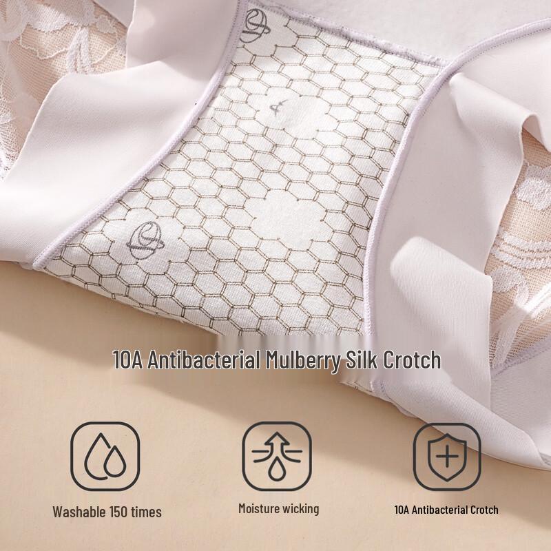 Women's High Waist Tummy Control Lace Shaping Underwear