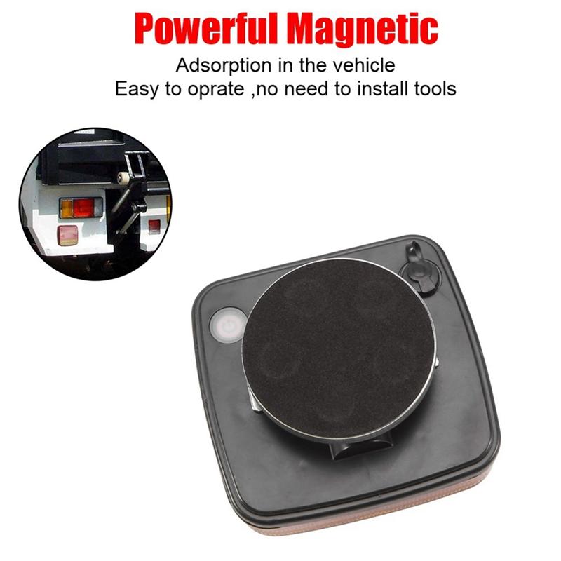 QB-Wireless Trailer Lights Kit For Towing Truck, Rechargeable LED Tow Light With Magnetic For Boat Trailer RV