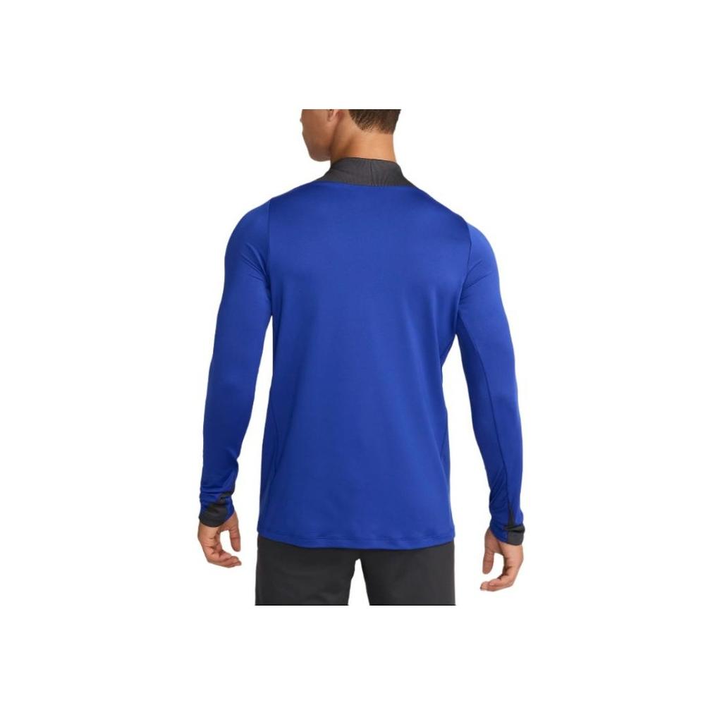 Nike Dri-Fit FW24 Strike Third FC Barcelona Series Outdoor Casual Sports Pullover Long Sleeve Football Shirt Men tops Blue FQ2620-418