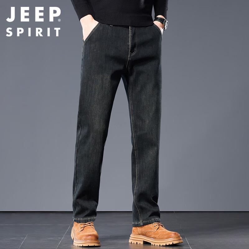 Мужские джинсы прямого кроя JEEP SPIRIT с флисовой подкладкой