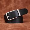 Простой легкий роскошный универсальный ремень из коровьей кожи первого слоя, мужской кожаный ремень с пряжкой, деловой тренд, для брюк, мужской