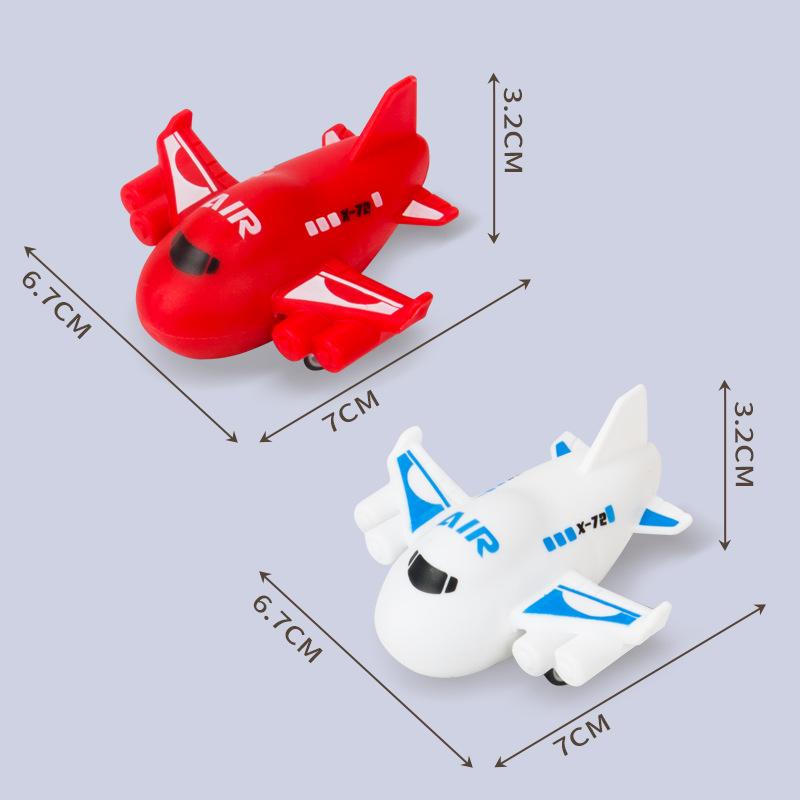 Pull Back Inertia Plane Children's Plastic Toy Fighter Model Creative Giveaway Airliner Set