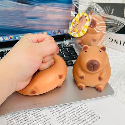 Милая мультяшная игрушка-щипок «Капибара Моти» Мягкая игрушка с медленным отскоком Игрушки для снятия стресса Подарки для расслабления рук