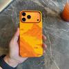 Чехол-кейс с картиной «Оранжевая горная вершина» для iPhone 17 Pro Max, магнитный, с карбоновым рельефом, жесткий корпус из ПК, защита объектива камеры, Funda