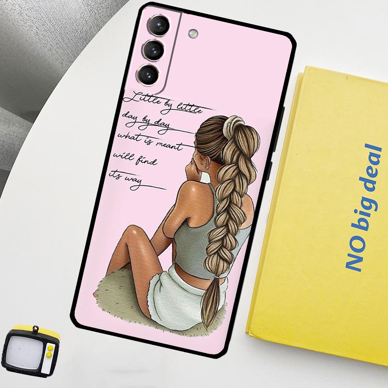 Familie Mom Girl Women Phone Case For Samsung Galaxy S25 S26 Ultra S20 S21 S22 S23 Plus S24 Ultra S10 S25 FE Cover