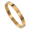 Stainless Steel Buddhist Religious Bracelet Bangles High Polished Gold Plated Buddhist Scripture Carved Prayer Amulet Jewelry