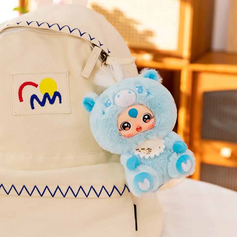 Милая плюшевая игрушка пони, подарок на Новый год, виниловая кукла с лицом, подвеска, талисман зодиакальной лошади, настольные качели, одобрение