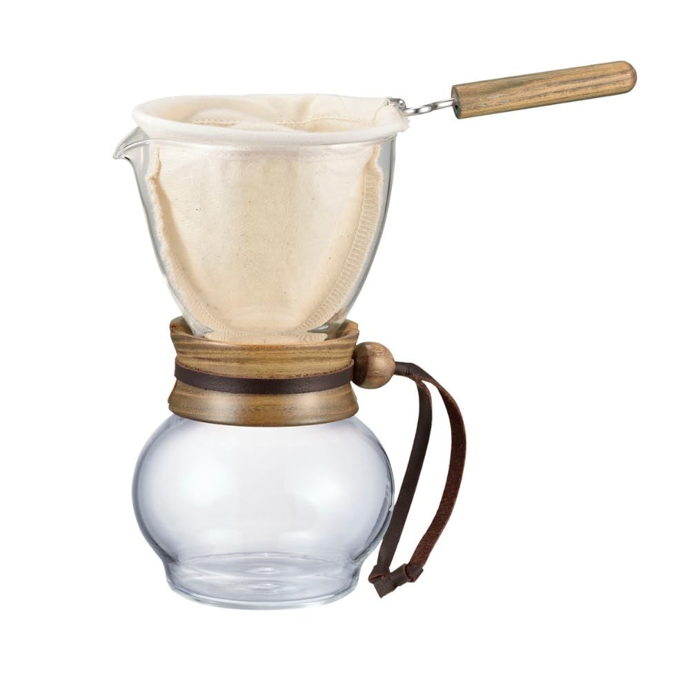 Hario Nell Drip Pot Wood Neck for 1-2 Cups DPW-1