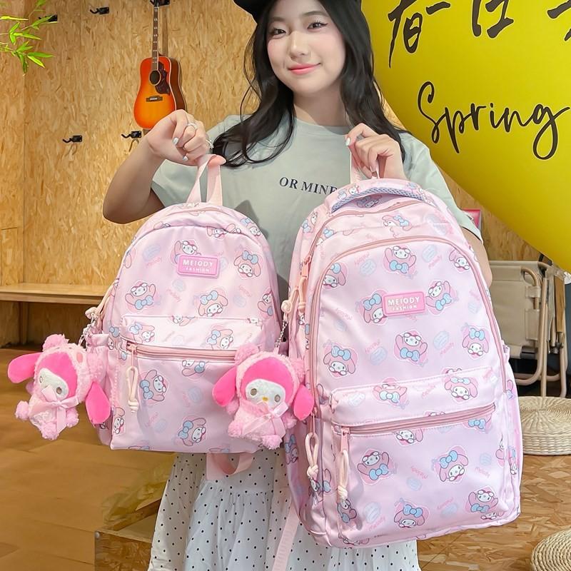 Anime Style Waterproof Nylon Backpack With Expansion For School College Students Special Characters Included