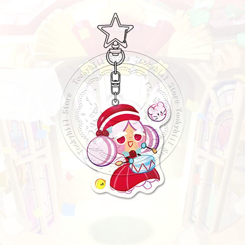Ключница Cookie Run Kingdom Игра Мультфильм Кофе Каваии Студент Молочный Шоколад Фигурка Украшение для Сумки Лесник Подвеска Подарок на День Рождения