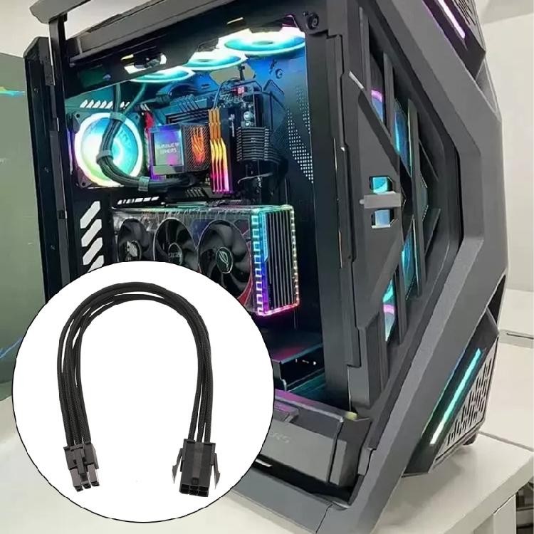6-контактный кабель-удлинитель питания PCIe "папа-мама", 6-контактный адаптер-преобразователь для подключения видеокарт