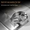 Мойка стаканов высокого давления Освободите руки Нержавеющая сталь Очиститель детских бутылочек