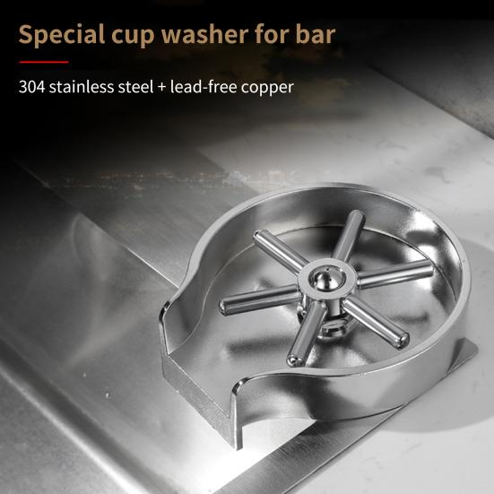 Мойка стаканов высокого давления Освободите руки Нержавеющая сталь Очиститель детских бутылочек