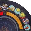 8.7in Divination Board Round Pendulum Mat Rubber Pendulum Divining Mat  Altar Tarot Table Cloth For Spiritual Healing Balance