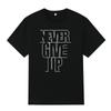 Summer Fashion T-shirt Crew Neck Short Sleeved Pure Cotton Top Unisex Never Give Up Pattern Transfer Print Soft Breathable
