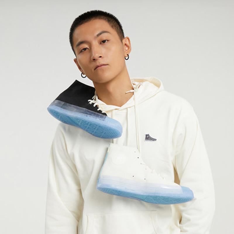 Converse Черные кроссовки унисекс Renew Chuck 70 High Egret Forest-Pine 171662C