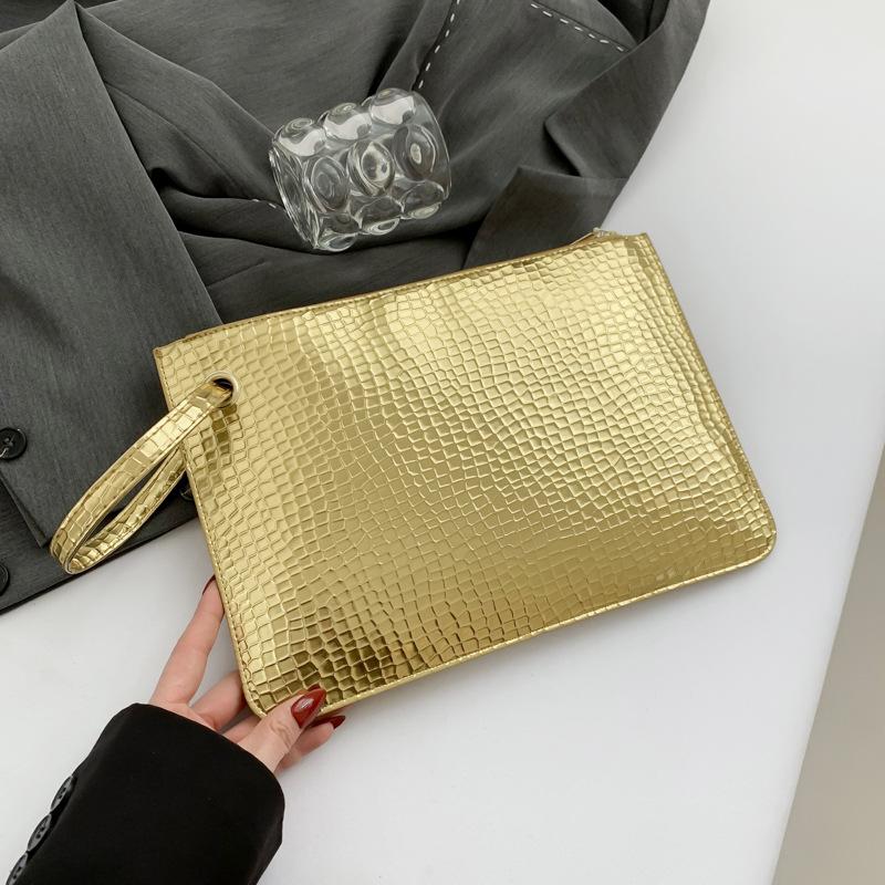 Large Capacity Fashionable New Korean Version Lightweight and Fashionable Texture Simple Summer Solid Color Change Envelope Clutch