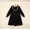 Girl Preppy Style Long Sleeve Dress Blouse Collar