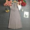 Women's Summer Sleeveless Suspender Dress Korean Style Beach Long Dresses Sundress