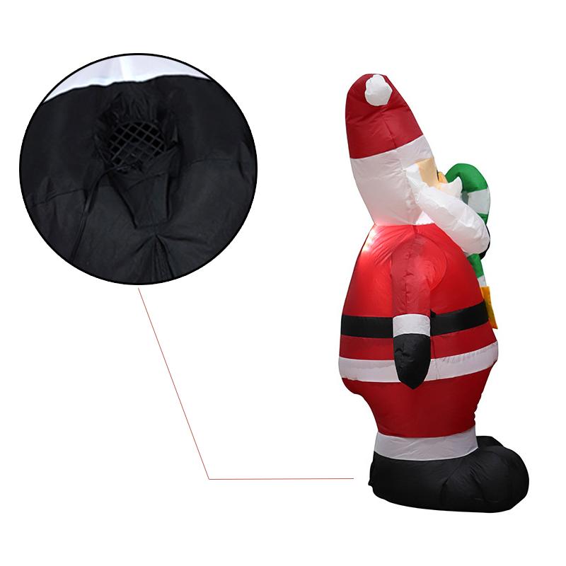 1,2 м надувной светодиодный светильник Санта-Клауса с Рождеством на открытом воздухе, Санта-Клаус, Новый год 2022, Рождественское украшение, садовый солдат