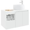 Bathroom Furniture Set 2 pcs White Engineered Wood