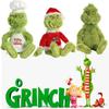 Grinch Christmas Chefs Dress Up Plush Toys Stuffed Dolls Kids Gift Soft Cuddly