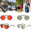 1PCS Steampunk Round Metal Frame Sunglasses Fashion Retro Men Classic Round Sun Glasses Shades Protection Sun Glasses