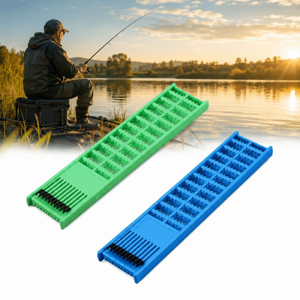 2PCS Plastic Fishing Line Winding Board Double-Sided Fishing Line Holder for Hooks Lures Jigs