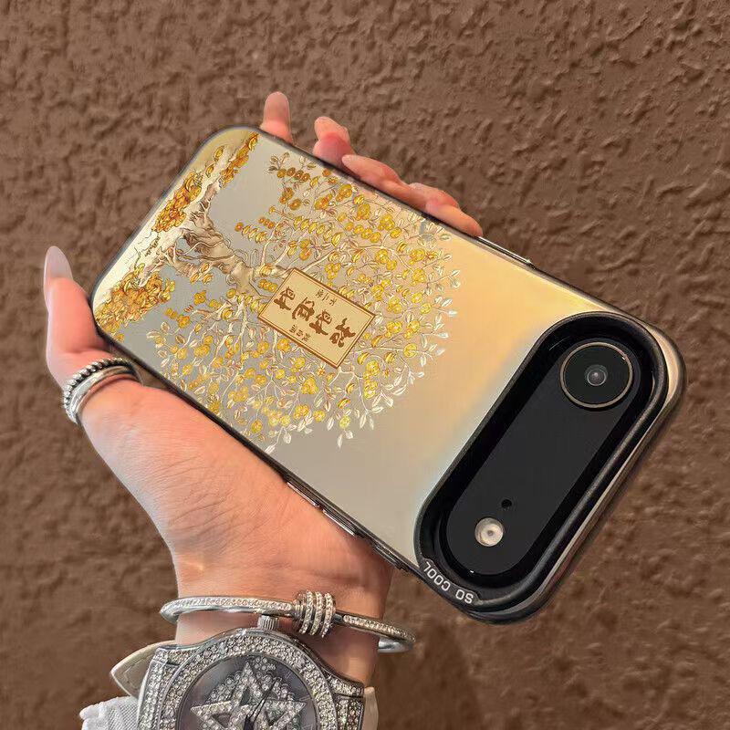 Серебристый чехол премиум-класса для iPhone 17 Air/Pro/Pro Max для привлечения богатства