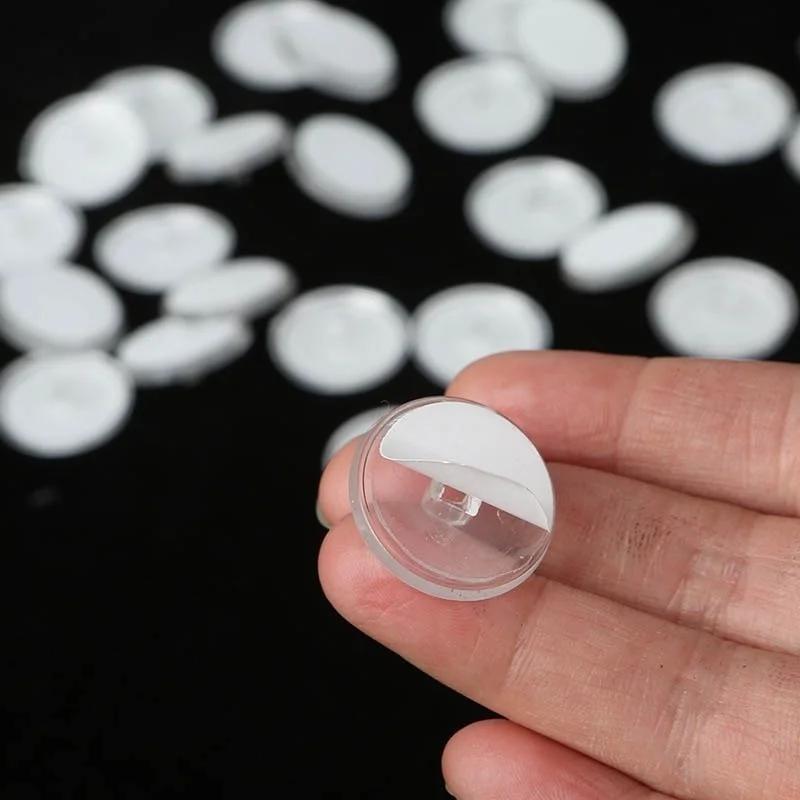 50Pcs/bag Self-adhesive Small Disc Hook On Ceiling Transparent Sticky Hooks for Christmas Hanging Flag Traceless Suction Hanger