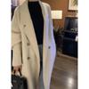 Double-sided Wool Coat for Women, Mid-length, Autumn and Winter New Style, Korean Version, Hepburn Style, Fashionable Cocoon-shaped Wool Coat