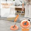 High Efficiency Mop Retractable Handle 360 Degree Rotating Wet Dry Mop Dual Cleaning Efficiency Floor Cleaning Tool