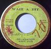 7-дюймовая пластинка BOBBY ELLIS Delagation NONE Wait A Bit 1976 Ямайка Регги Ска Даб Б/у