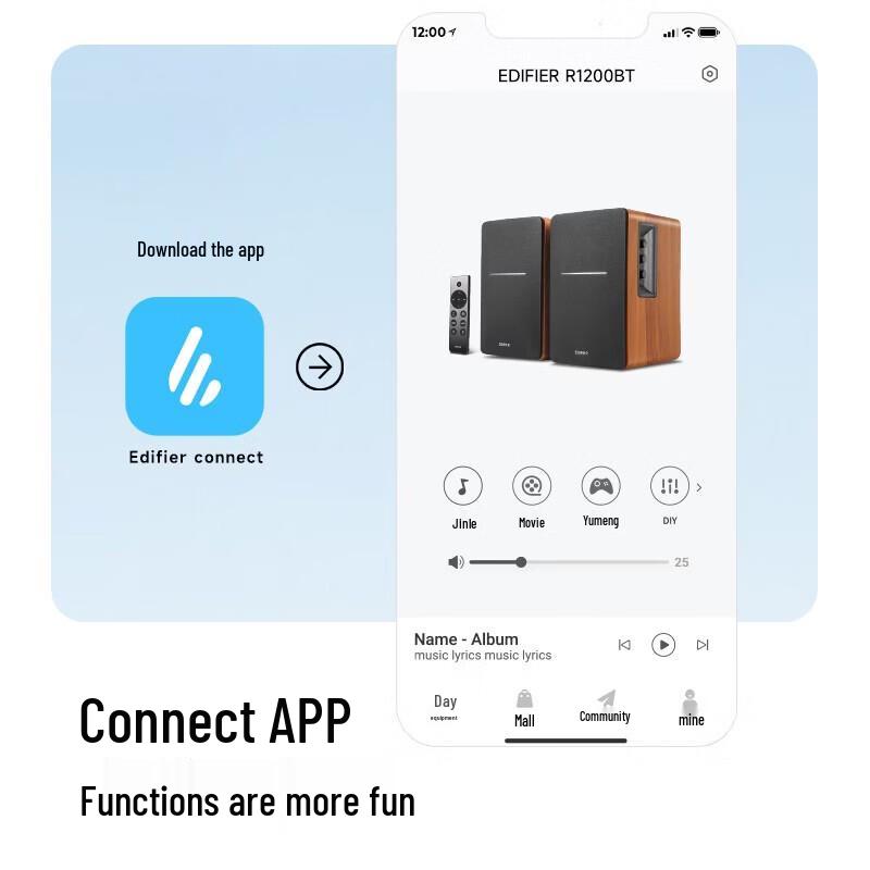 Edifier R1200BT 2.0-канальные Bluetooth настольные колонки CN вилка (адаптер в комплекте) (Китайская версия)