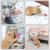 Self-play Cat Toy Collar Feather Interactive Wand Hands Free for Indoor Cats Teaser with Bell Adjustable Kitty Solo Play