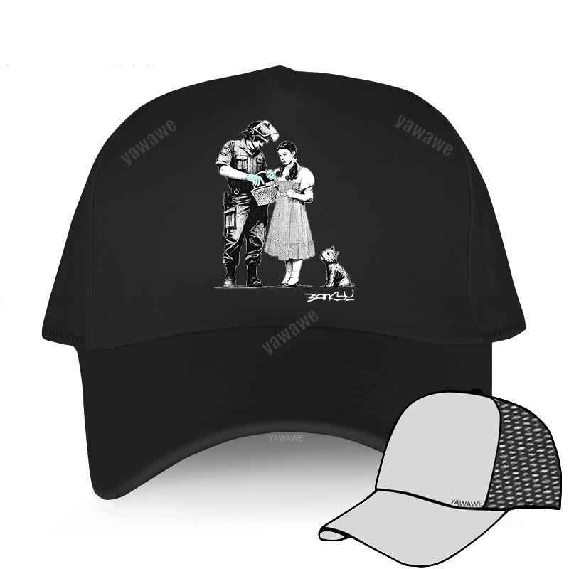Уличная бейсбольная кепка Snapback, черные хлопковые шляпы, Бэнкси Дороти из страны Оз, мастер Stop And Search, мужская и женская кепка в стиле хип-хоп, шляпа от солнца