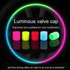 Колпачки на ниппель, Светящиеся в темноте колпачки для автомобильных шин, Герметичные колпачки на ниппель шины, Автоаксессуары для велосипеда, грузовика, автомобиля