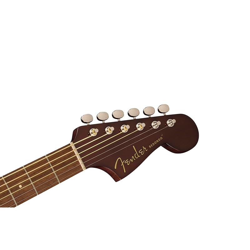 Fender fender электроакустическая гитара Redondo Player, накладка грифа из ореха, золотой пикгард, натуральный цвет Поставляется с мягким чехлом
