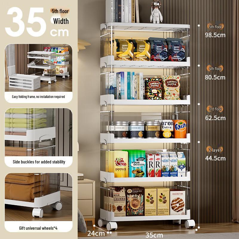 Huadie Lai Foldable Multi-Layer Storage Rack