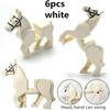 New 6pcs/set War White Black Horse Figures Sport Creative MOC Building Blocks Sets Bricks Model Kids Compatible Hobbit Toys Kids