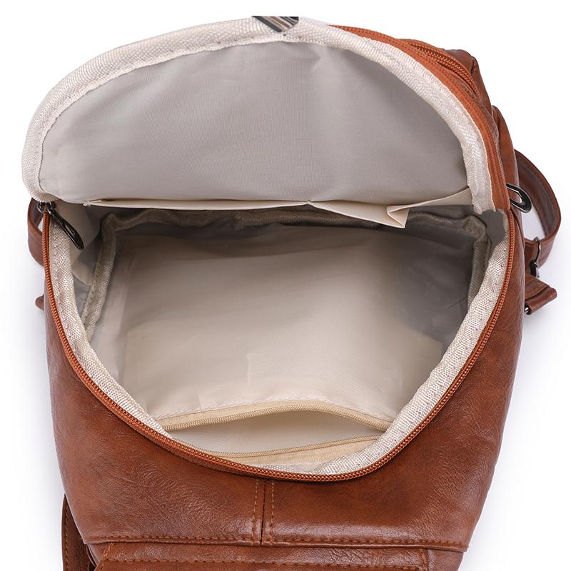 Женская дорожная сумка из мягкой кожи из искусственной кожи в стиле ретро