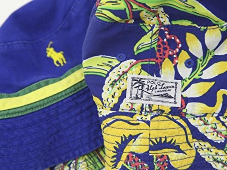 (Поло Ральф Лорен) Мужская и женская двусторонняя шляпа сафари с одним очком 0108542 [Б/У]