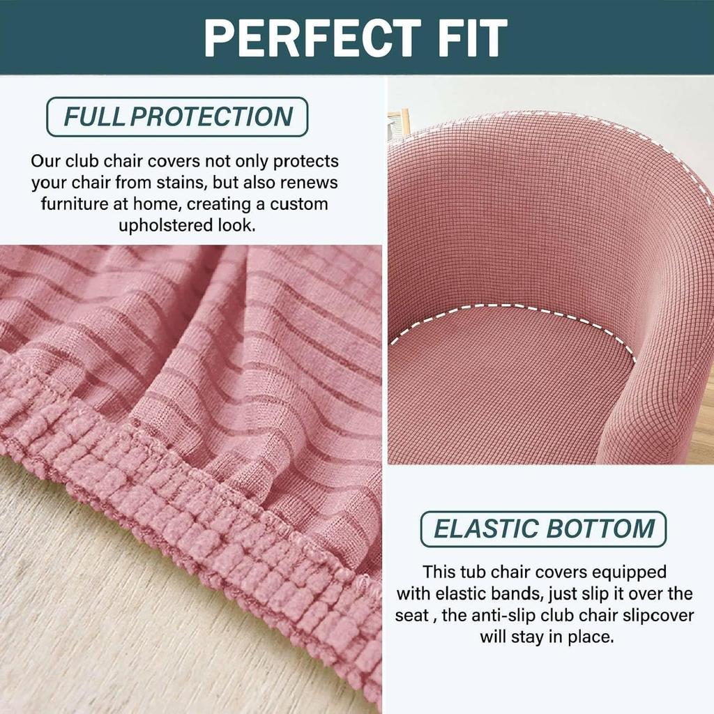 Чехол на клубное кресло, Эластичный клетчатый чехол на кресло-бочку, Съемные чехлы для кресла с подлокотниками, 1 предмет, Чехлы на кресло-бочку с эластичным низом для гостиной