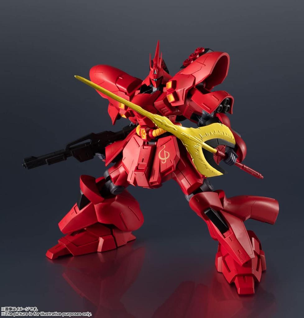 GUNDAM UNIVERSE Мобильный доспех Гандам Контратака SAZABI 155 мм окрашенная подвижная фигурка BAS63290 MSN-04 персонажа Приблизительно. АБС и ПВХ