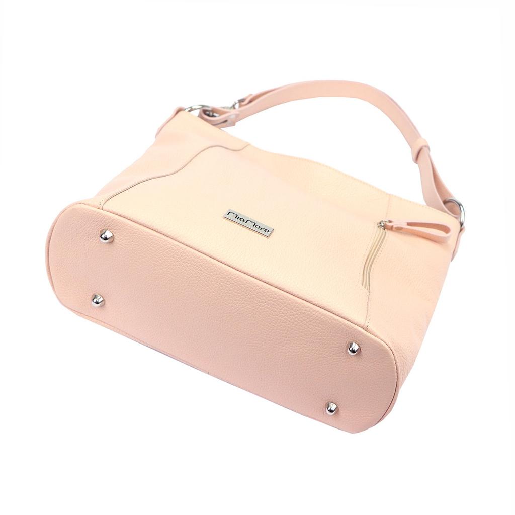 Damska shopperbag na ramię skórzana od MiaMore