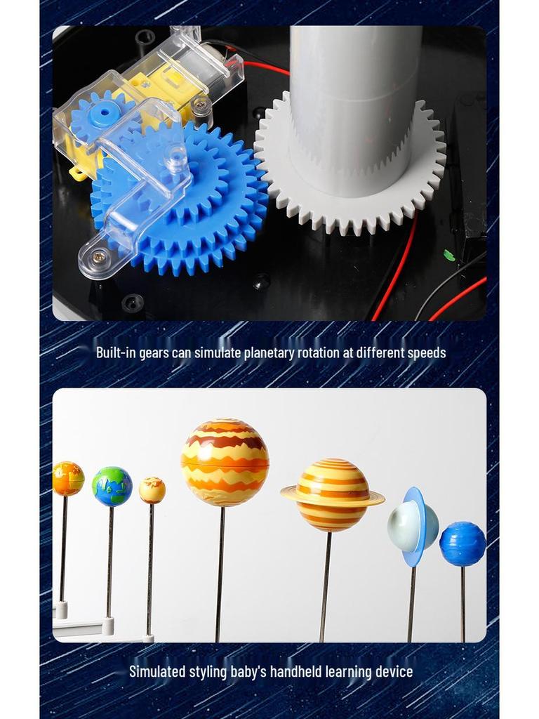 3D Solar System Model: Educational Electric Toy for Children’s Science Learning and DIY Puzzle Projects
