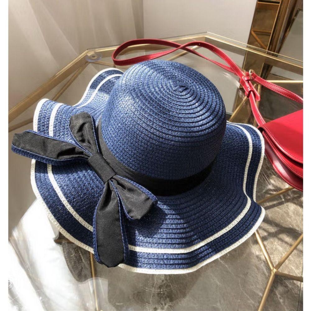 Летняя рыбацкая шляпа с бантом, модная пляжная шляпа для путешествий, 2024, женская шляпа от солнца