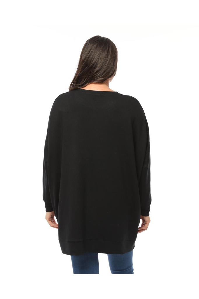 Женская стильная толстовка большого размера, толстовка большого размера с двумя нитками, расшитая блестками